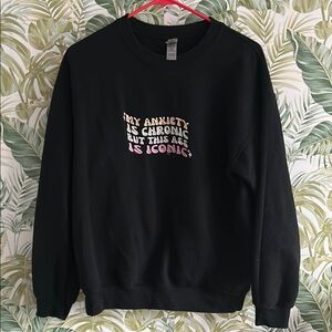 Black Graphic Sweatshirt